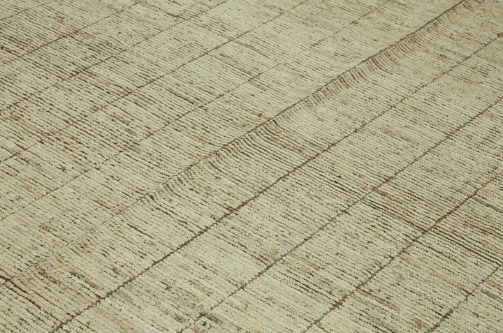 9x12 Beige Modern Tribal Rug - 46225