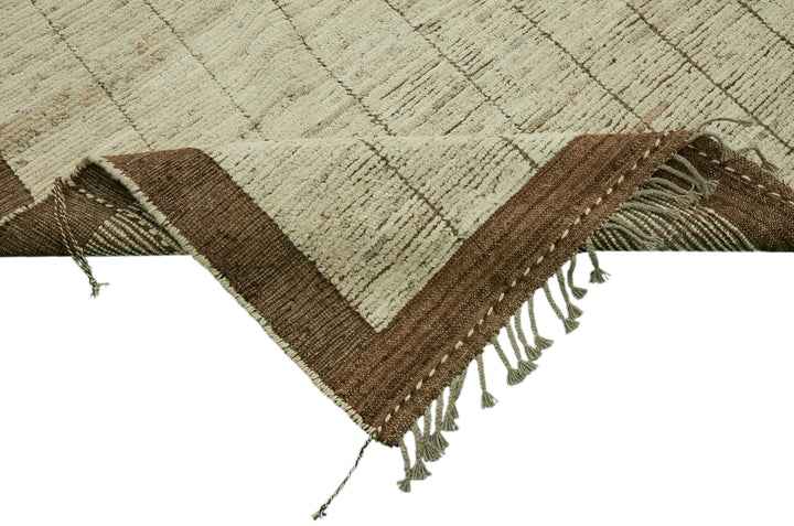 9x12 Beige Modern Tribal Rug - 46225