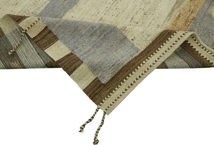 9x12 Beige Modern Tribal Rug - 46226