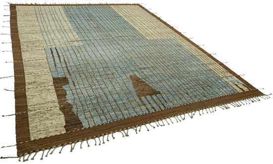 9x12 Brown Modern Tribal Rug - 46227