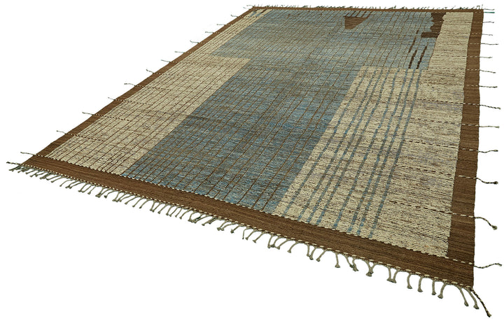 9x12 Brown Modern Tribal Rug - 46227