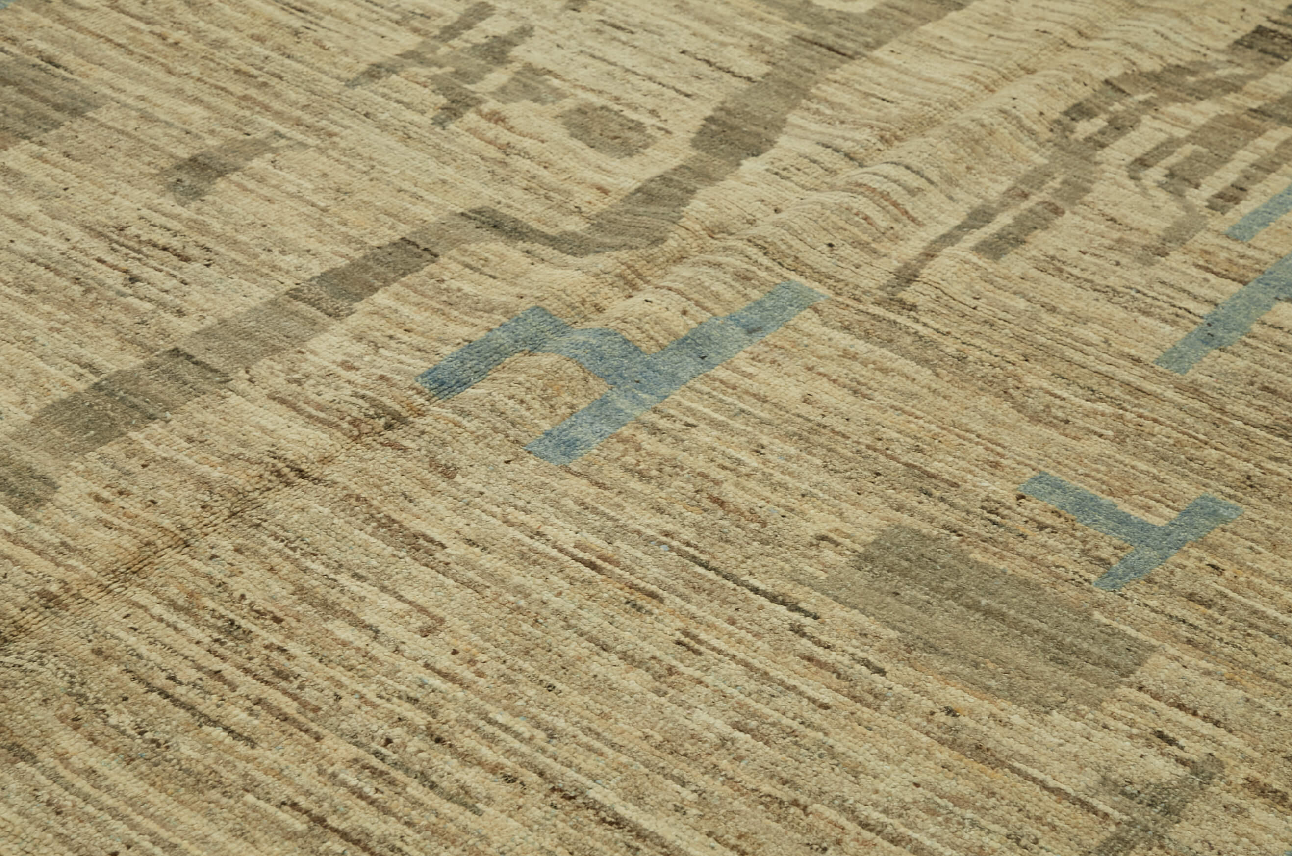 9x12 Beige Modern Tribal Rug - 46229