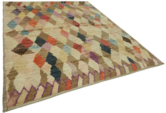 8x10 Contemporary Tribal Area Rugs - 46237