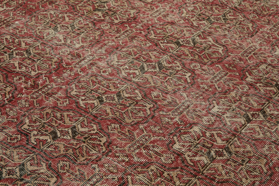 7x10 Beige Turkish Vintage Area Rug - 46334