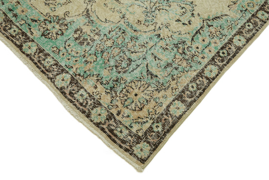 6x10 Beige Turkish Vintage Area Rug - 46336