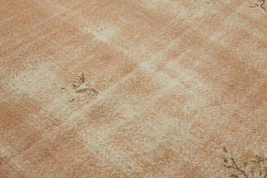 7x10 Beige Turkish Vintage Area Rug - 46342