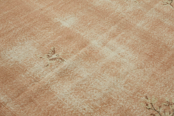 7x10 Beige Turkish Vintage Area Rug - 46342