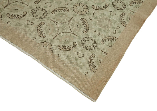6x10 Beige Turkish Vintage Area Rug - 46349