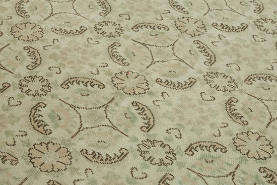 6x10 Beige Turkish Vintage Area Rug - 46349