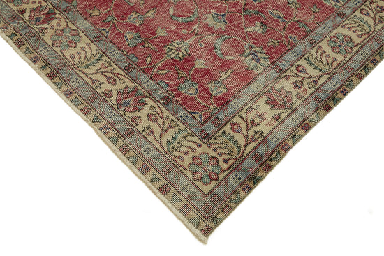 6x10 Beige Turkish Vintage Area Rug - 46351