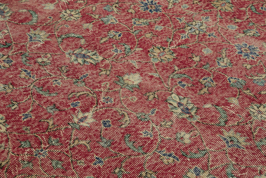 6x10 Beige Turkish Vintage Area Rug - 46351