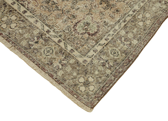 6x10 Beige Turkish Vintage Area Rug - 46354