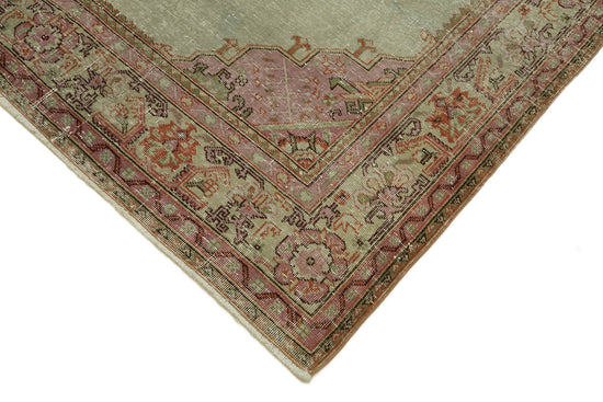 6x10 Beige Turkish Vintage Area Rug - 46356