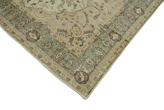6x10 Beige Turkish Vintage Area Rug - 46363