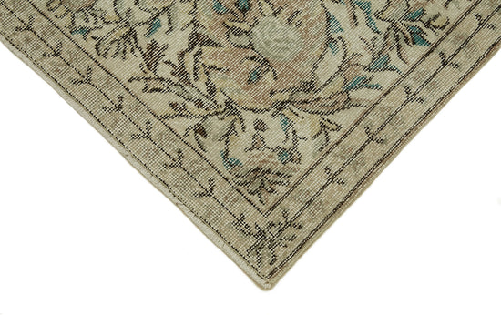 6x10 Beige Turkish Vintage Area Rug - 46364