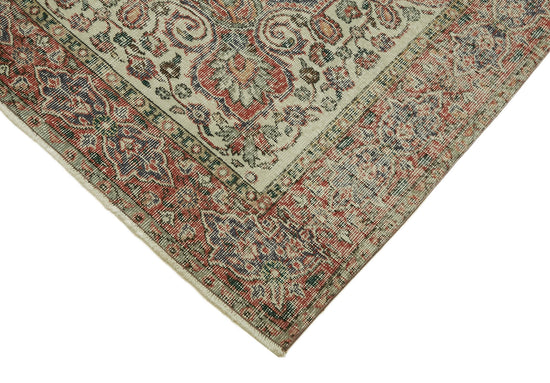 6x10 Beige Turkish Vintage Area Rug - 46369