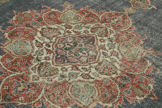 6x10 Beige Turkish Vintage Area Rug - 46369