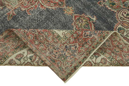 6x10 Beige Turkish Vintage Area Rug - 46369
