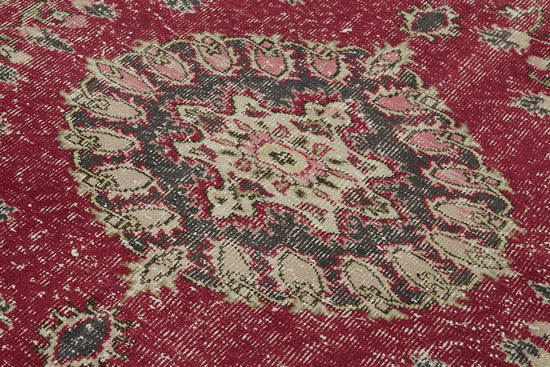 6x10 Beige Turkish Vintage Area Rug - 46372