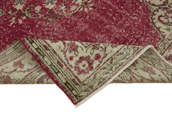 6x10 Beige Turkish Vintage Area Rug - 46372