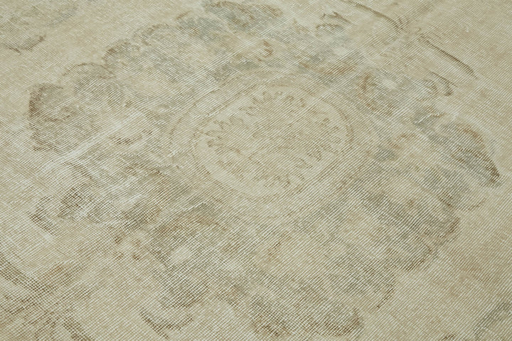 6x8 Beige Turkish Vintage Area Rug - 46377