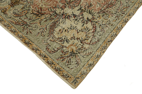 6x10 Beige Turkish Vintage Area Rug - 46378