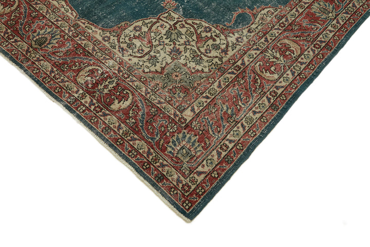 6x10 Beige Turkish Vintage Area Rug - 46383