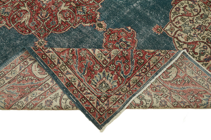 6x10 Beige Turkish Vintage Area Rug - 46383