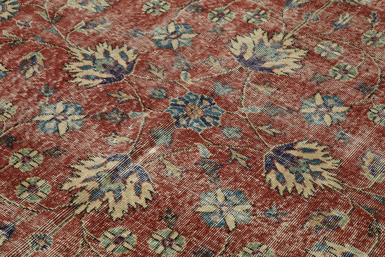 6x10 Beige Turkish Vintage Area Rug - 46386