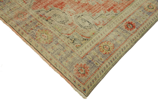 6x10 Beige Turkish Vintage Area Rug - 46387