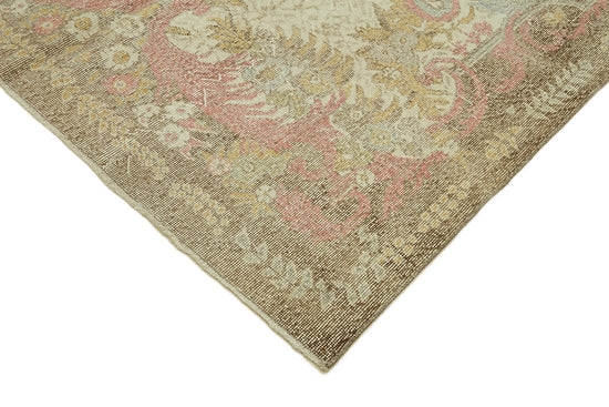 6x10 Beige Turkish Vintage Area Rug - 46390