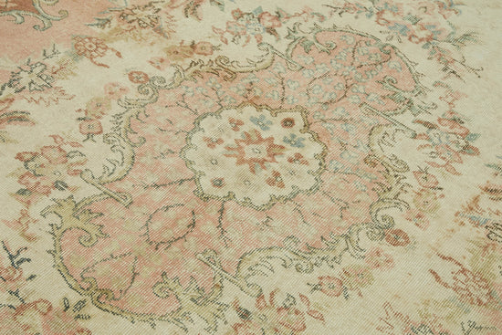 6x10 Beige Turkish Vintage Area Rug - 46391