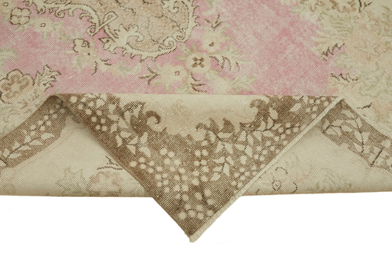 6x10 Beige Turkish Vintage Area Rug - 46392