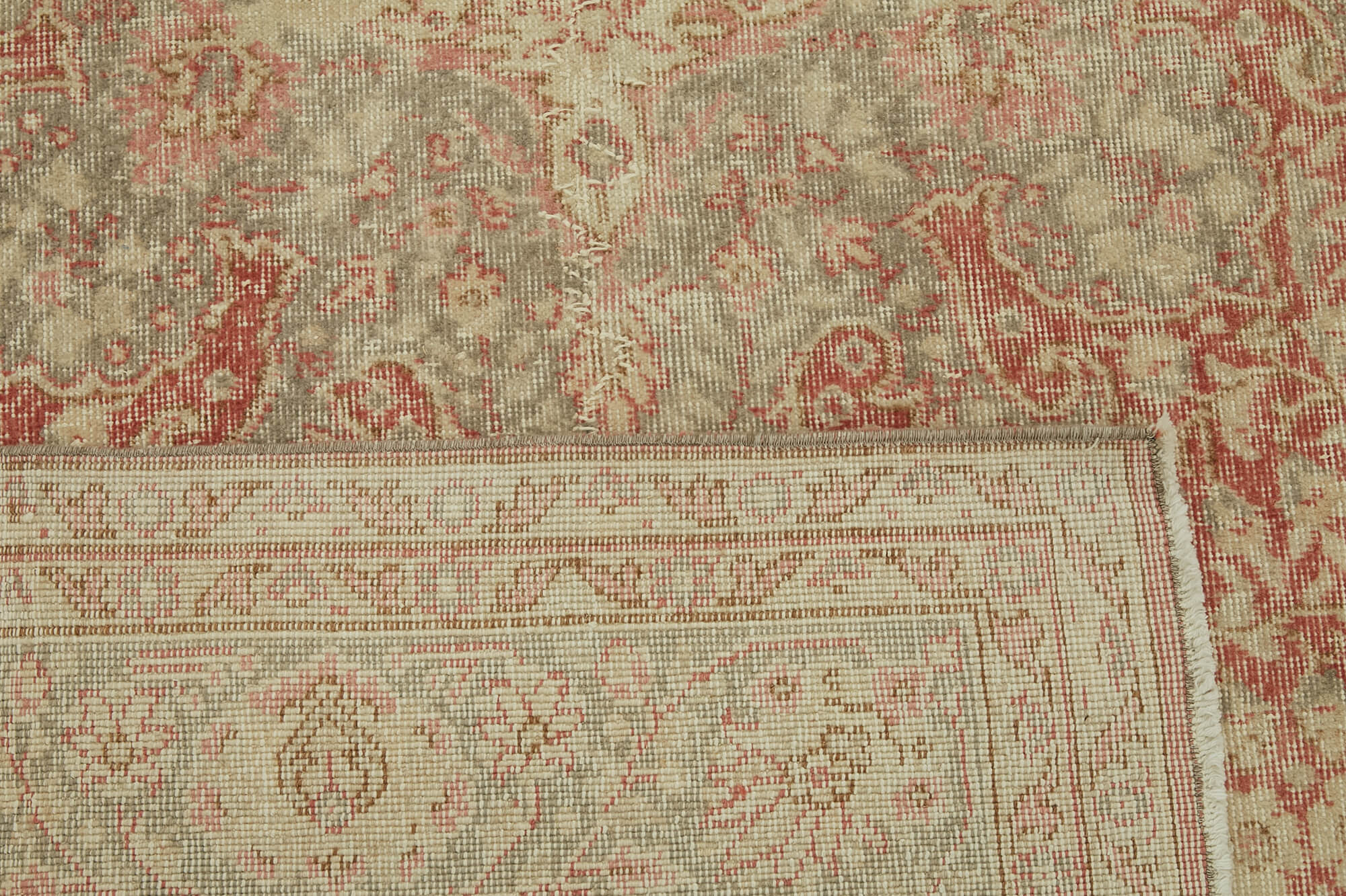 7x12 Beige Vintage Large Area Rug - 46408