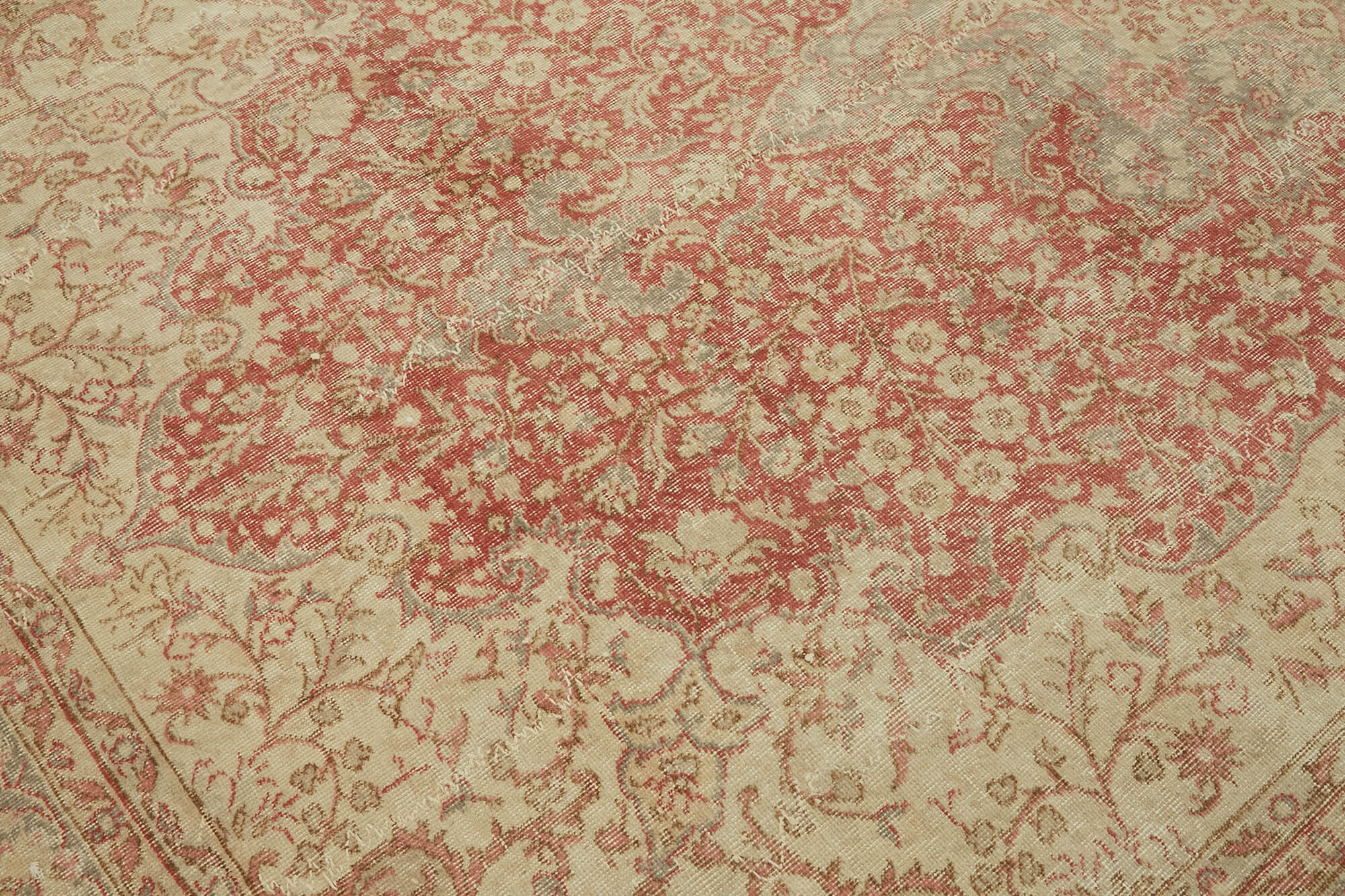 7x12 Beige Vintage Large Area Rug - 46408