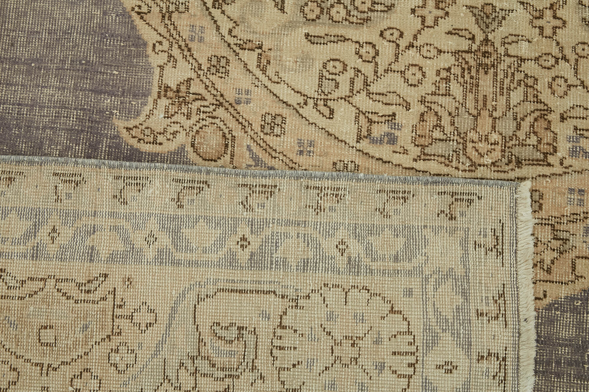 8x11 Beige Vintage Large Area Rug - 46411