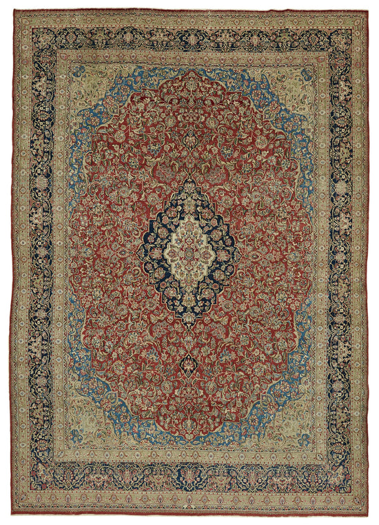 10x14 Beige Vintage Large Area Rug - 46425