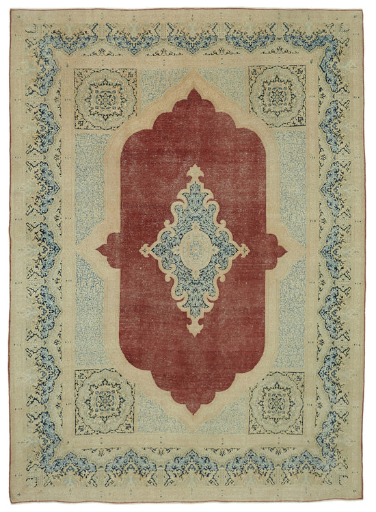 9x12 Beige Vintage Large Area Rug - 46429