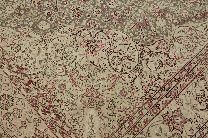 8x11 Beige Vintage Large Area Rug - 46439