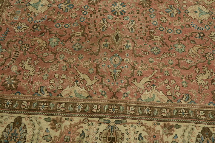 8x11 Beige Vintage Large Area Rug - 46441