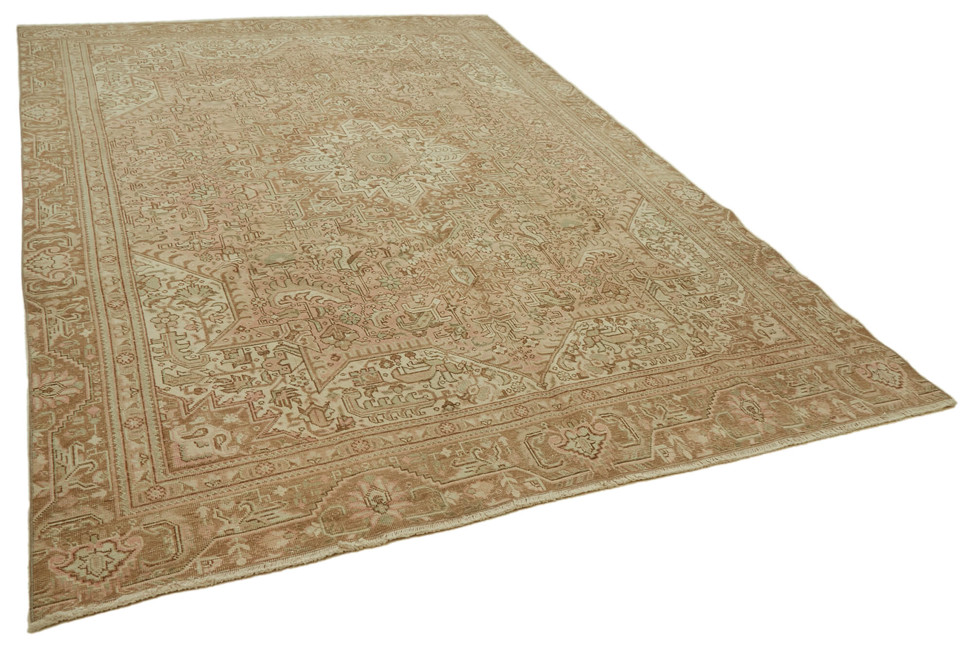 8x12 Beige Vintage Large Area Rug - 46445