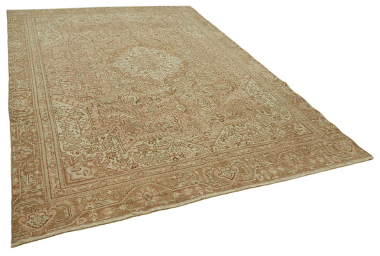 8x12 Beige Vintage Large Area Rug - 46445
