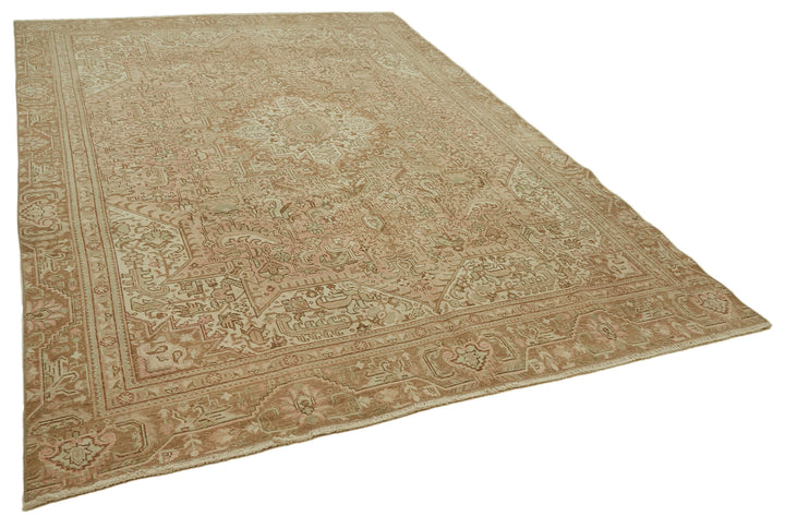 8x12 Beige Vintage Large Area Rug - 46445