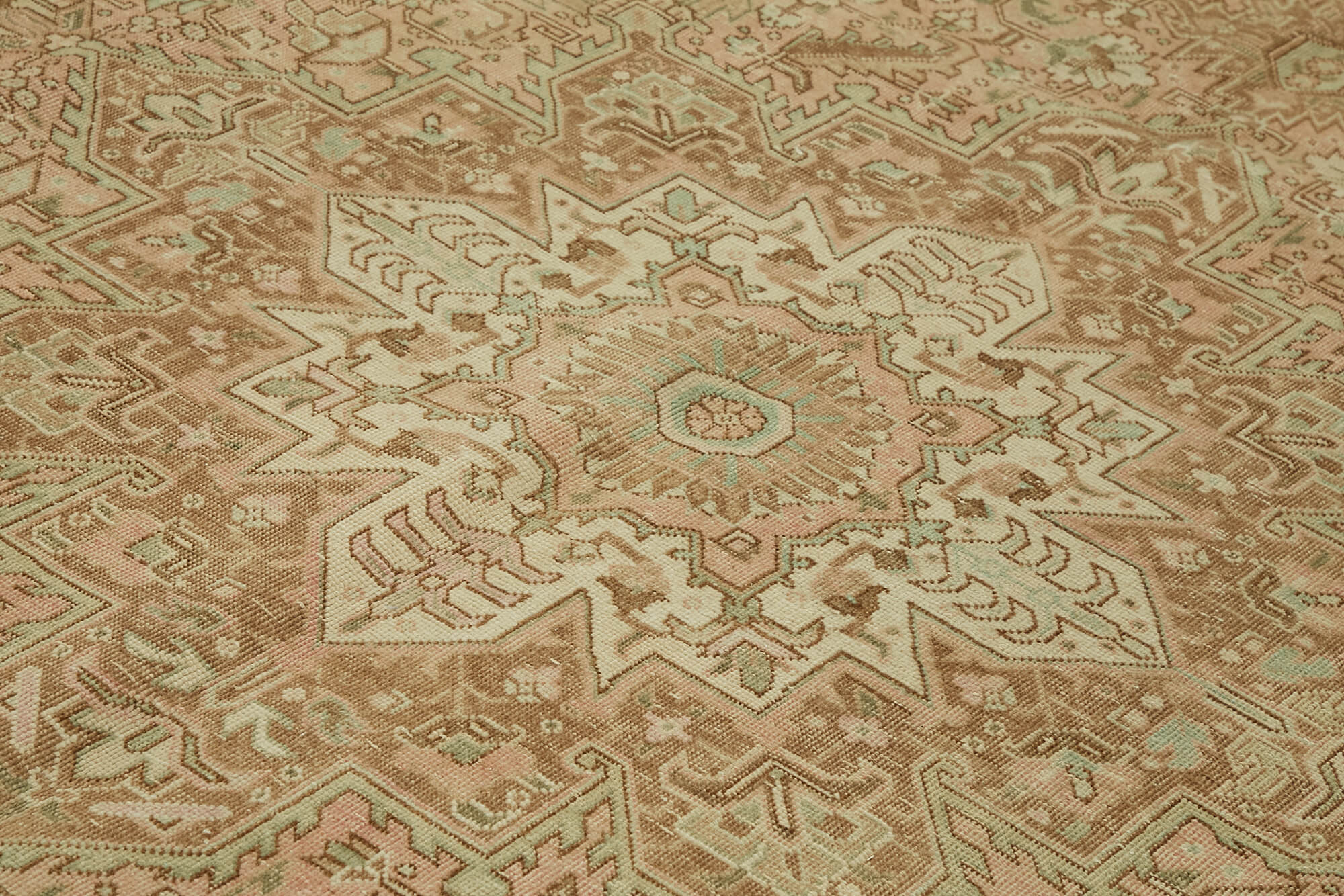8x12 Beige Vintage Large Area Rug - 46445