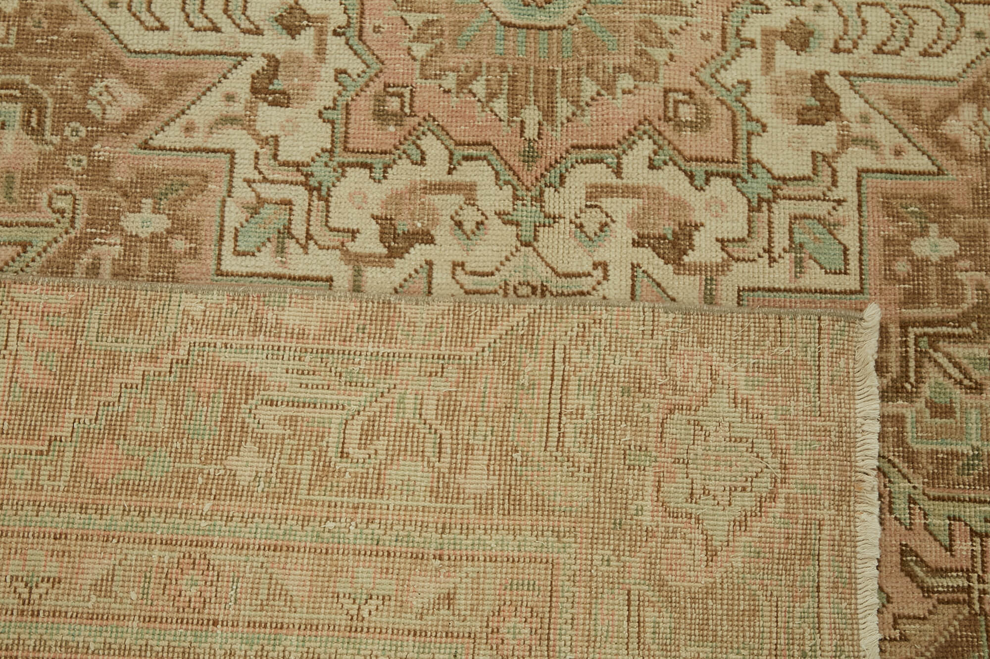 8x12 Beige Vintage Large Area Rug - 46445