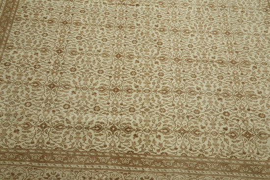 8x11 Beige Vintage Large Area Rug - 46449