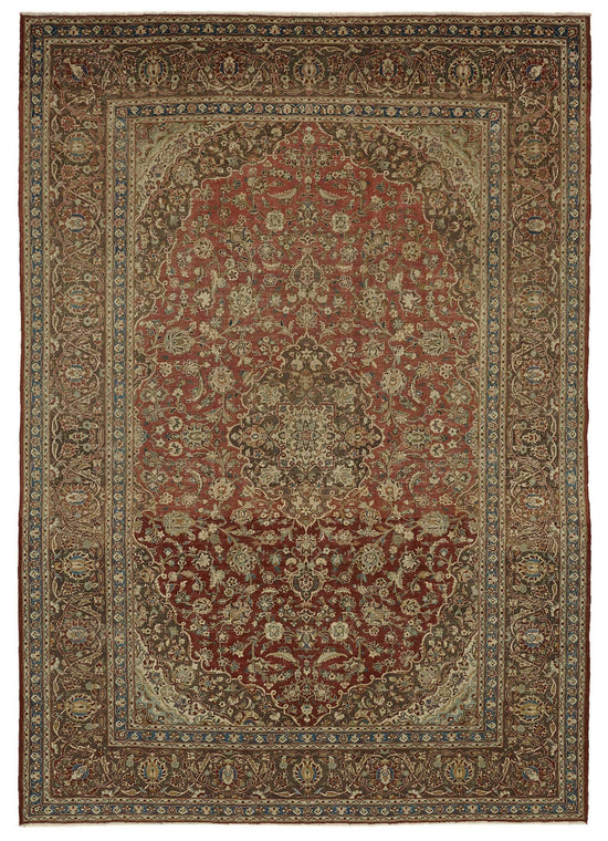 8x12 Beige Vintage Large Area Rug - 46478