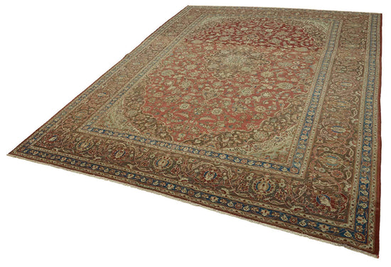 8x12 Beige Vintage Large Area Rug - 46478