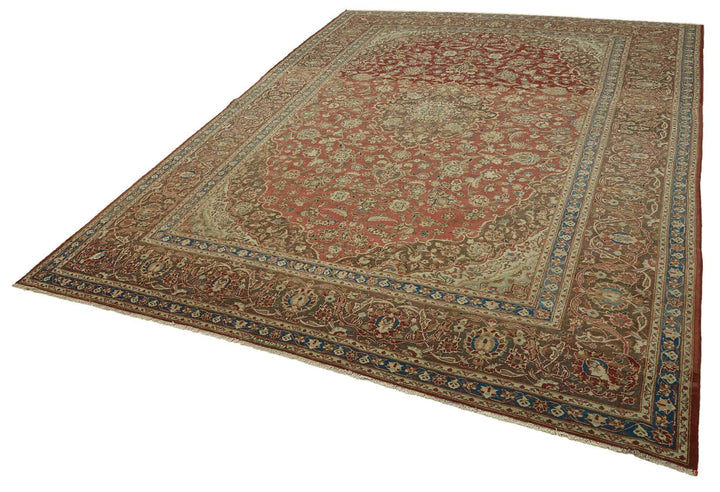 8x12 Beige Vintage Large Area Rug - 46478