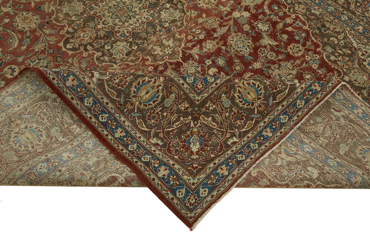 8x12 Beige Vintage Large Area Rug - 46478